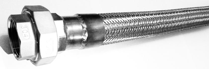 РВД Рукав высокого давления металлорукав из нержавейки 304 разъемное соединение американка (сгон) из нержавейки 304, ДУ 15 - 1/2 дюйма, 20 - 3/4 дюйма, 25 - 1 дюйм, 32 - 11/4 дюйма, 40 - 11/2 дюйма, 50 - 2 дюйма