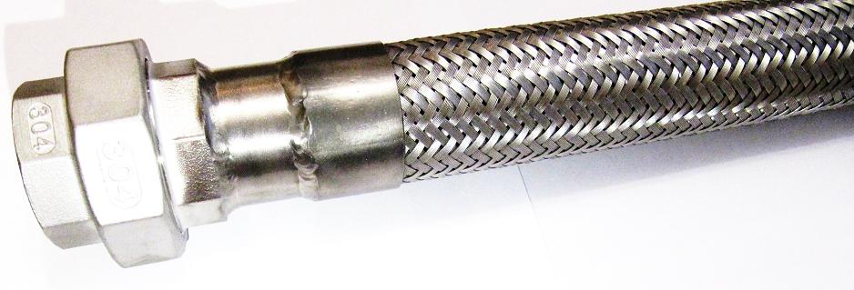 РВД Рукав высокого давления металлорукав из нержавейки 304 разъемное соединение американка (сгон) из нержавейки 304, ДУ 15 - 1/2 дюйма, 20 - 3/4 дюйма, 25 - 1 дюйм, 32 - 11/4 дюйма, 40 - 11/2 дюйма, 50 - 2 дюйма