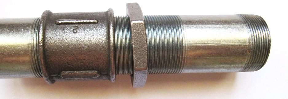 Сгон в сборе с муфтой и контргайкой