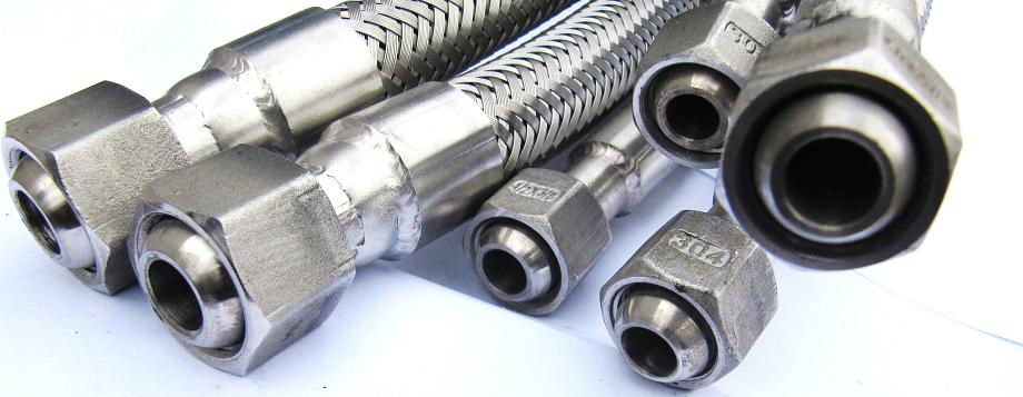 Металлорукав РВД рукав высокого давления сфера под конус 60 градусов из нержавеющей стали