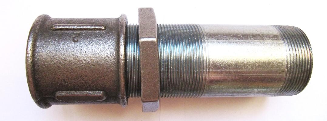 Сгон в сборе с муфтой и контргайкой