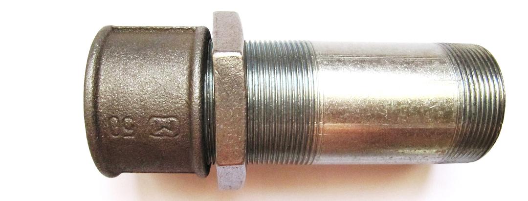 Сгон в сборе с муфтой и контргайкой