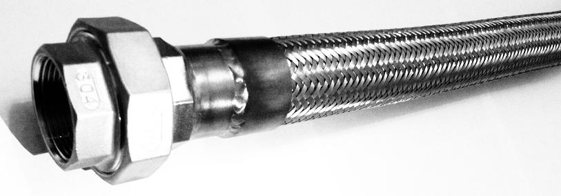 РВД Рукав высокого давления металлорукав из нержавейки 304 разъемное соединение американка (сгон) из нержавейки 304, ДУ 15 - 1/2 дюйма, 20 - 3/4 дюйма, 25 - 1 дюйм, 32 - 11/4 дюйма, 40 - 11/2 дюйма, 50 - 2 дюйма