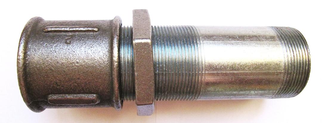 Сгон в сборе с муфтой и контргайкой