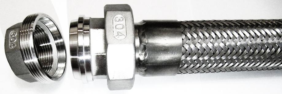 МРВД Металлорукав высокого давления из нержавейки по кроям соединение американка