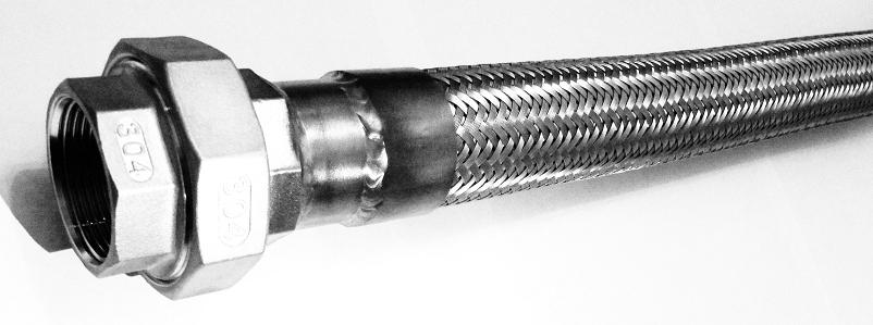 РВД Рукав высокого давления металлорукав из нержавейки 304 разъемное соединение американка (сгон) из нержавейки 304, ДУ 15 - 1/2 дюйма, 20 - 3/4 дюйма, 25 - 1 дюйм, 32 - 11/4 дюйма, 40 - 11/2 дюйма, 50 - 2 дюйма