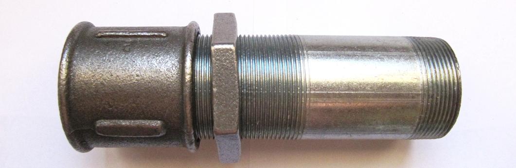 Сгон в сборе с муфтой и контргайкой