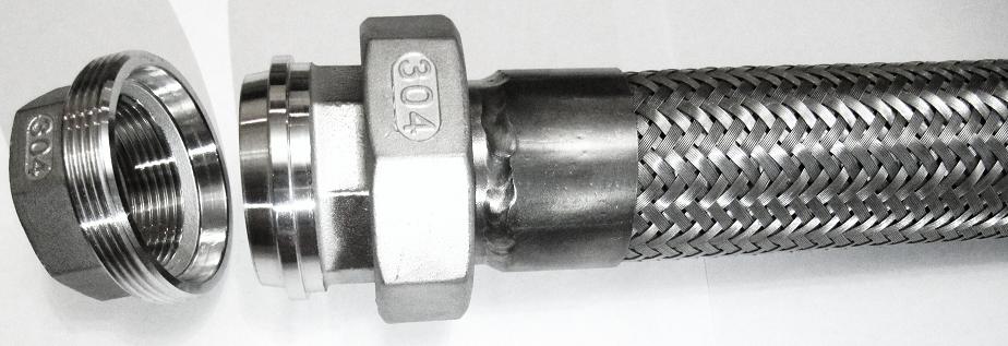 МРВД Металлорукав высокого давления из нержавейки по кроям соединение американка