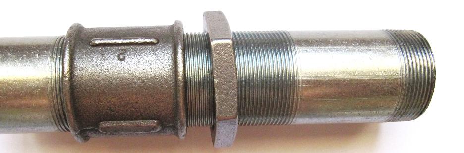 Сгон в сборе с муфтой и контргайкой