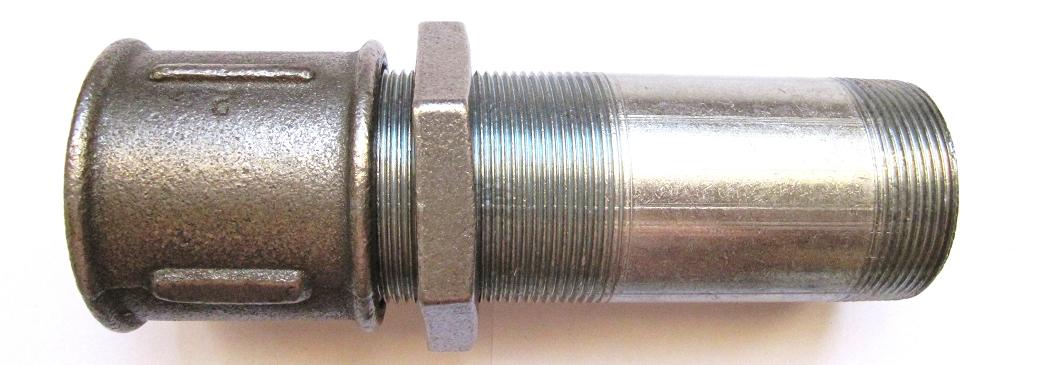 Сгон в сборе с муфтой и контргайкой