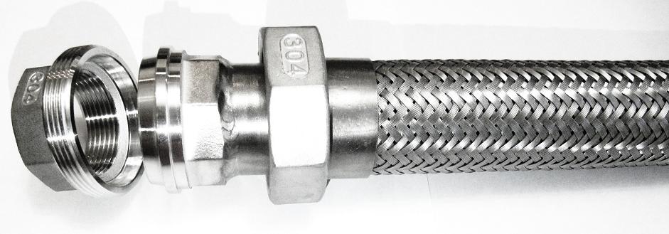 Металлорукав высокого давления из нержавеющей стали с американками