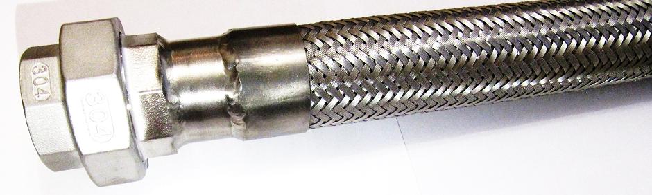 РВД Рукав высокого давления металлорукав из нержавейки 304 разъемное соединение американка (сгон) из нержавейки 304, ДУ 15 - 1/2 дюйма, 20 - 3/4 дюйма, 25 - 1 дюйм, 32 - 11/4 дюйма, 40 - 11/2 дюйма, 50 - 2 дюйма