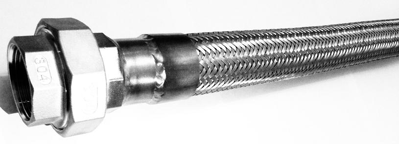 РВД Рукав высокого давления металлорукав из нержавейки 304 разъемное соединение американка (сгон) из нержавейки 304, ДУ 15 - 1/2 дюйма, 20 - 3/4 дюйма, 25 - 1 дюйм, 32 - 11/4 дюйма, 40 - 11/2 дюйма, 50 - 2 дюйма