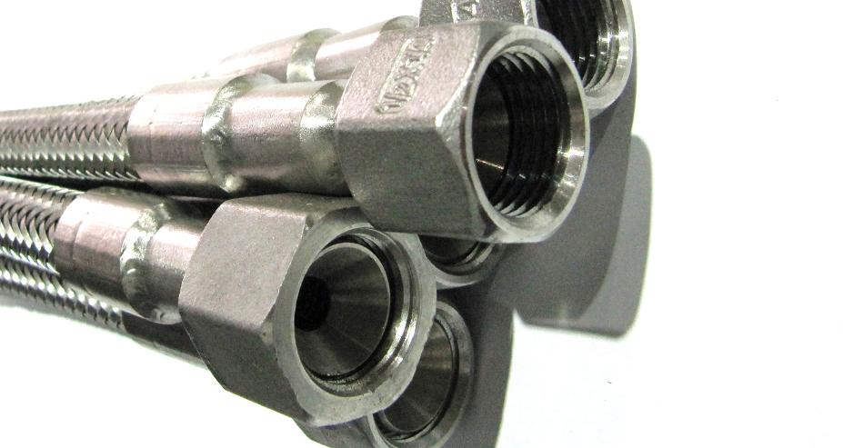 Металлорукав РВД рукав высокого давления из нержавейки накидная гайка с конусом 74 градуса для конуса 24